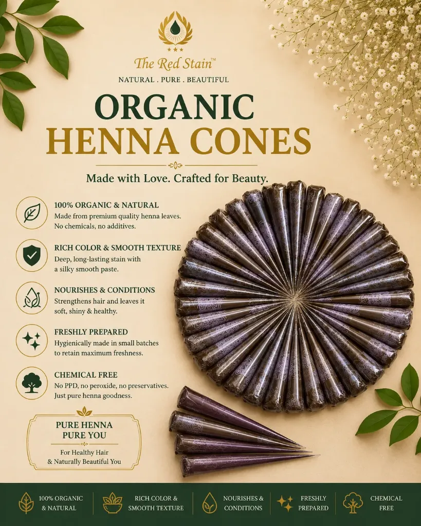 Organic Henna Cones (5 Qty)