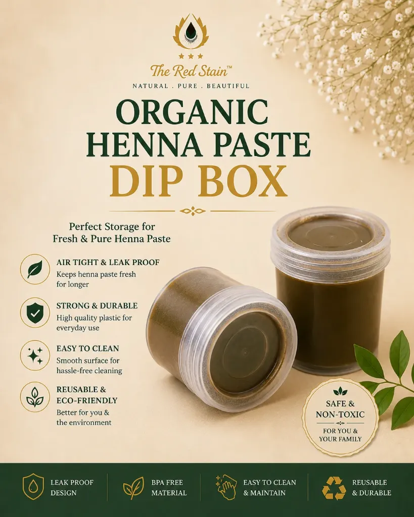 Organic Henna Paste Dip Box